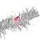 4ft. Pre-Lit White Iridescent Pine Artificial Christmas Tree, Pink Lights